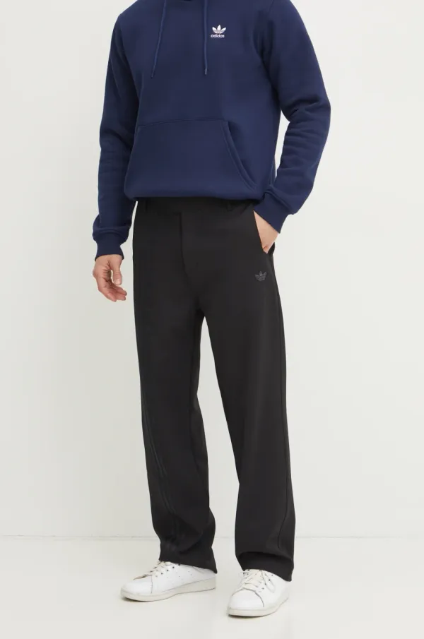 adidas Originals Hlače adidas Originals TAILORED PT za muškarce, boja: crna, ravni kroj, JC7420