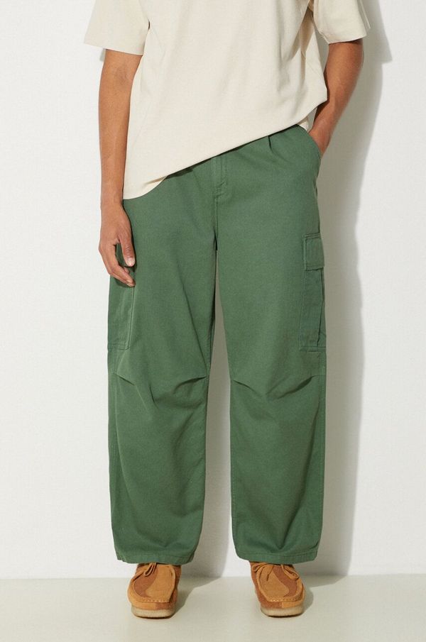 Carhartt WIP Hlače Carhartt WIP Cole Cargo Pant za muškarce, boja: zelena, cargo kroj, I031218.29NGD