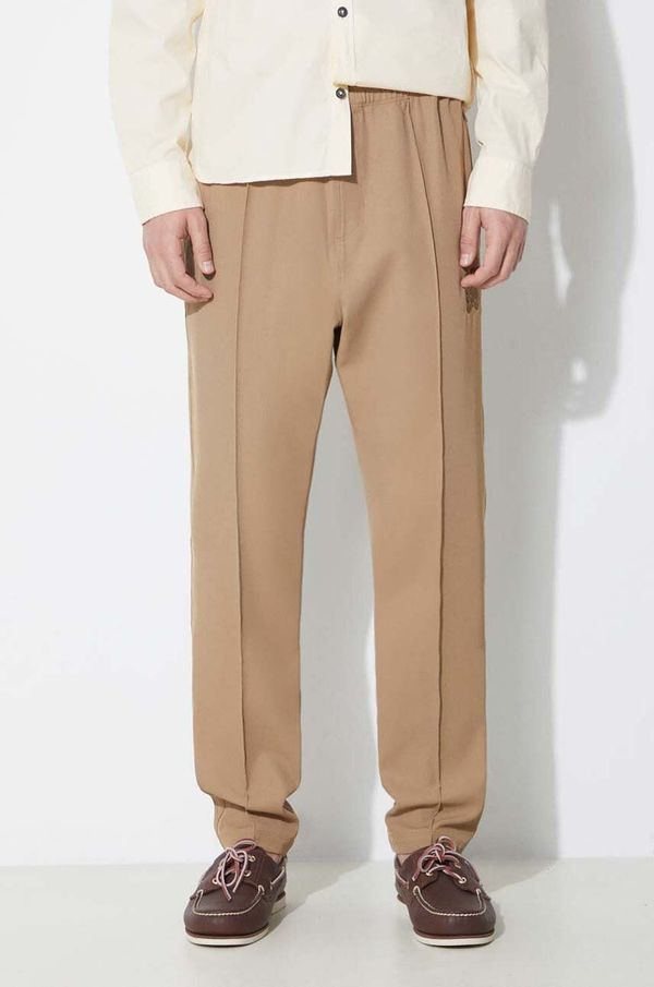 Needles Hlače Needles W.U. Pant Cavalry Twill za muškarce, boja: zelena, uski kroj, NS153