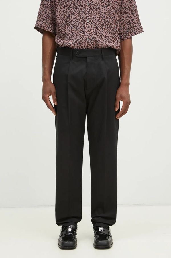 Paul Smith Hlače Paul Smith za muškarce, boja: crna, uski kroj, M1R-408Z-P01934