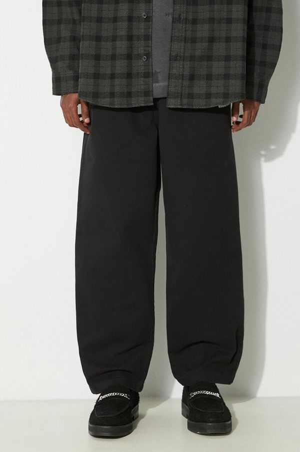 thisisneverthat Hlače thisisneverthat Easy Pant za muškarce, boja: crna, chinos kroj, TN240WPACP01