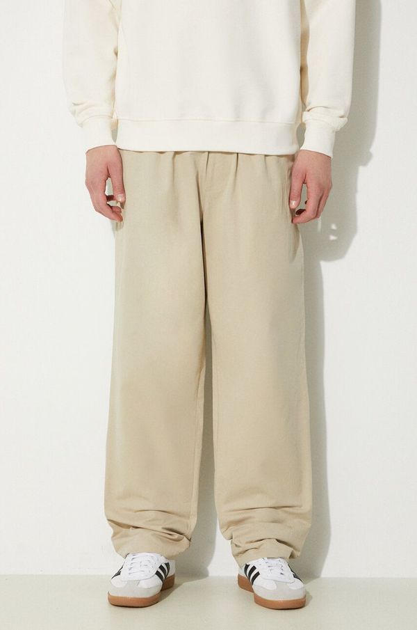 Icecream Pamučne hlače ICECREAM Skate Pant boja: bež, chinos kroj, IC24109