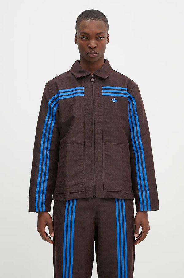 adidas Originals Jakna adidas Originals Club Jacket za muškarce, boja: smeđa, za prijelazno razdoblje, JN5958
