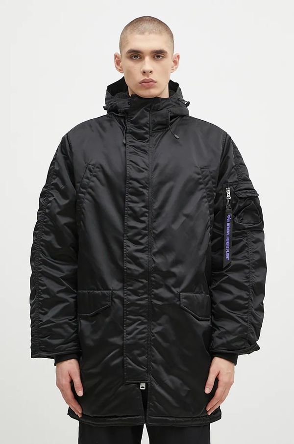 Alpha Industries Jakna Alpha Industries N-3B UV za muškarce, boja: crna, za zimu, 148132UV