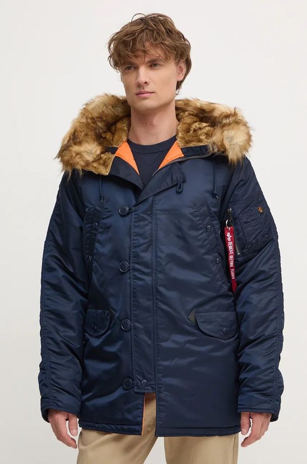 Alpha Industries Jakna Alpha Industries za muškarce, boja: bordo, za zimu, 103141.07-maroon