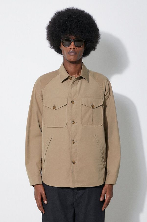 Baracuta Jakna Baracuta Shirt Jacket Br Cloth za muškarce, boja: bež, za prijelazno razdoblje, BRCPS1044