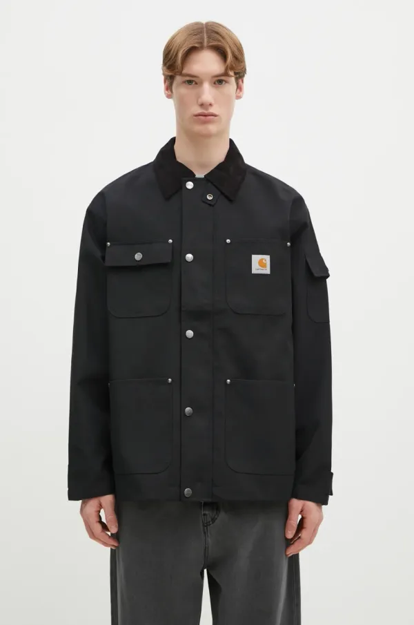 Carhartt WIP Jakna Carhartt WIP Clapton Jacket za muškarce, boja: crna, za prijelazno razdoblje, I034424.00EXX