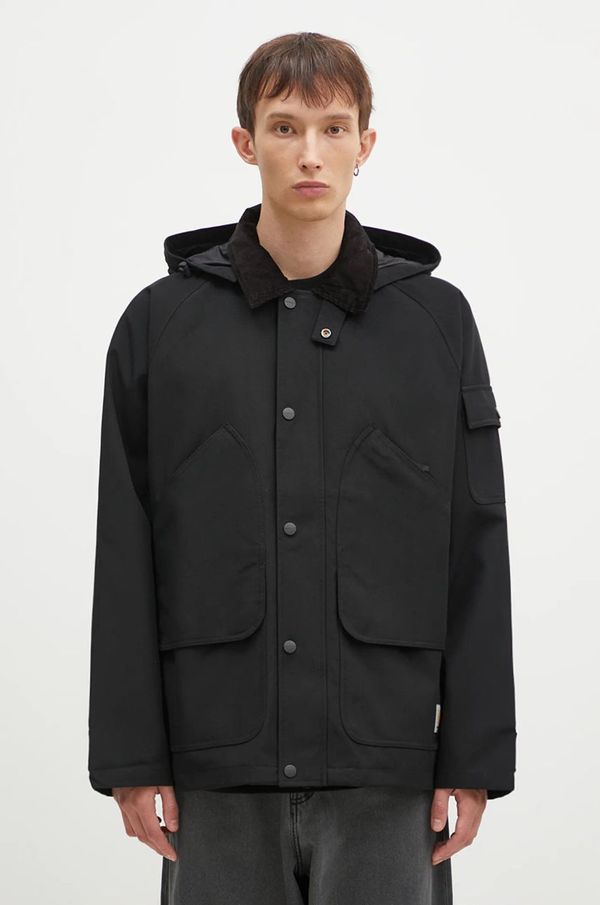 Carhartt WIP Jakna Carhartt WIP Clarton Jacket za muškarce, boja: crna, za prijelazno razdoblje, I033871.00EXX