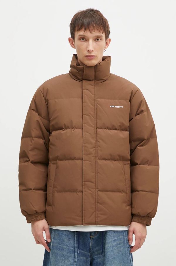 Carhartt WIP Jakna Carhartt WIP Danville Jacket za muškarce, boja: smeđa, za zimu, I029450.2EVXX
