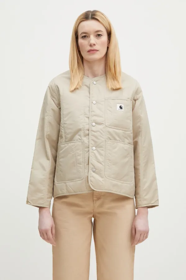 Carhartt WIP Jakna Carhartt WIP Kyla Liner za žene, boja: bež, za prijelazno razdoblje, I034388.2LPXX