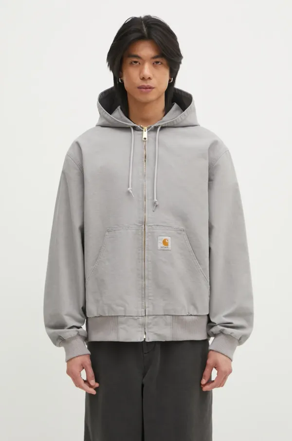 Carhartt WIP Jakna Carhartt WIP OG Active Jacket za muškarce, boja: siva, za prijelazno razdoblje, I034311.2LR02
