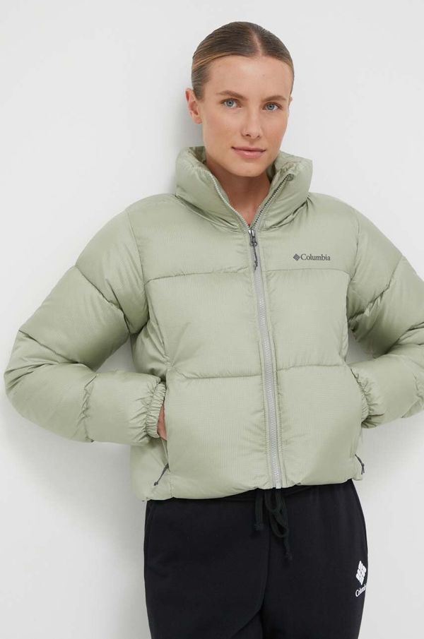 Columbia Jakna Columbia Puffect Cropped Jacket za žene, boja: zelena, za zimu, 2002491