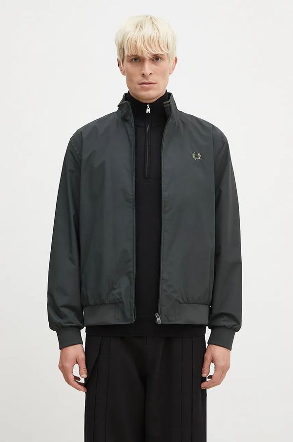 Fred Perry Jakna Fred Perry The Brentham Jacket za muškarce, boja: zelena, za prijelazno razdoblje, J2660.T61
