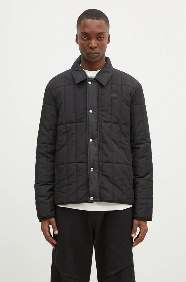 Maison Kitsuné Jakna Maison Kitsuné Quilted Blouson za muškarce, boja: crna, za prijelazno razdoblje, NM02104WQ4042