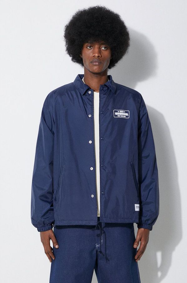 Neighborhood Jakna NEIGHBORHOOD Windbreaker Jacket-2 za muškarce, boja: tamno plava, za prijelazno razdoblje, oversize, 241TSNH.JKM06
