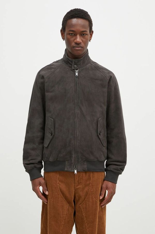 Baracuta Jakna od brušene kože Baracuta Suede Winter G9 za muškarce, boja: siva, za prijelazno razdoblje, oversize, BRCPS0990