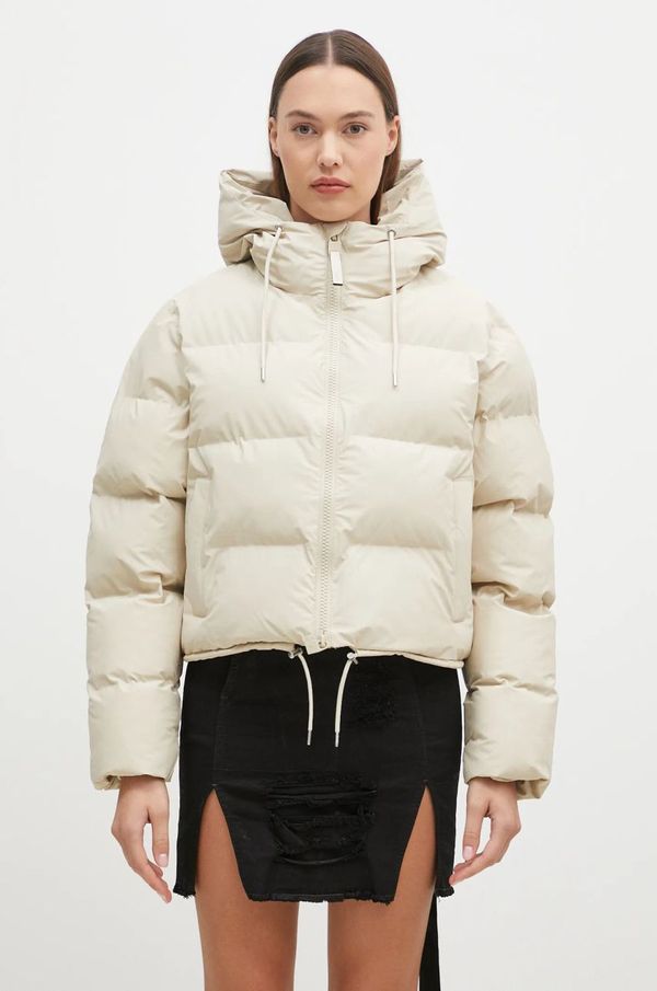 Rains Jakna Rains Alta Short Puffer Jacket W3T3 boja: bež, za zimu, 15150.26