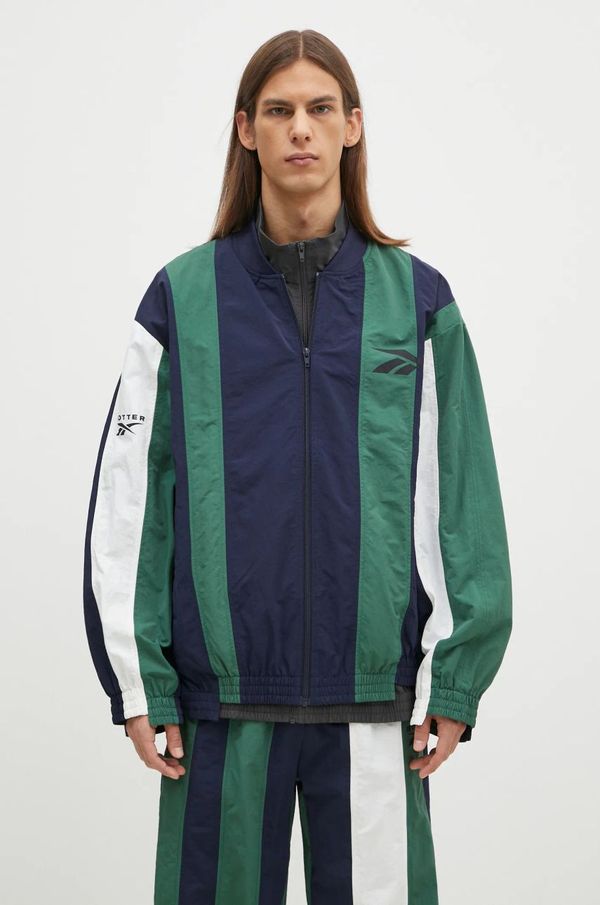 Reebok LTD Jakna Reebok LTD Paneled Track Jacket za muškarce, boja: tamno plava, za prijelazno razdoblje, RMBD00MC99FAB0014652