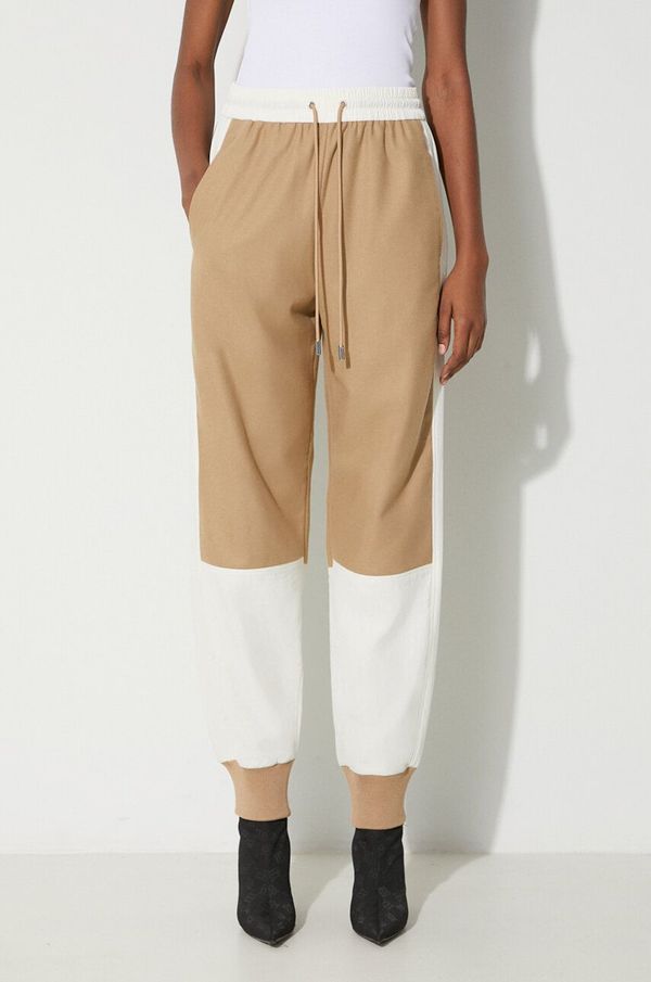 JW Anderson Donji dio trenirke s dodatkom vune JW Anderson boja: bež, s uzorkom, TR0294.PG1364