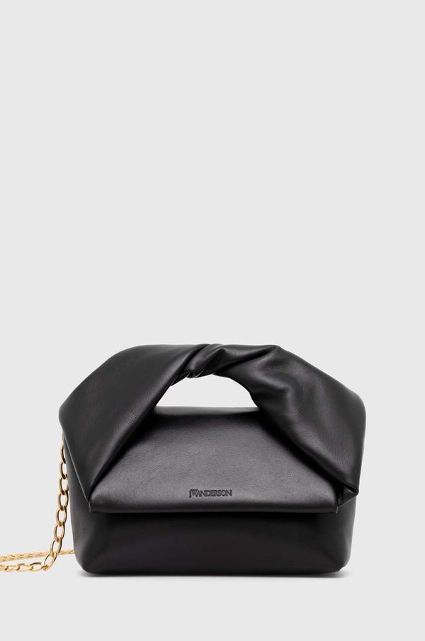 JW Anderson Kožna torba JW Anderson Midi Twister Bag boja: crna, HB0539.LA0315.999