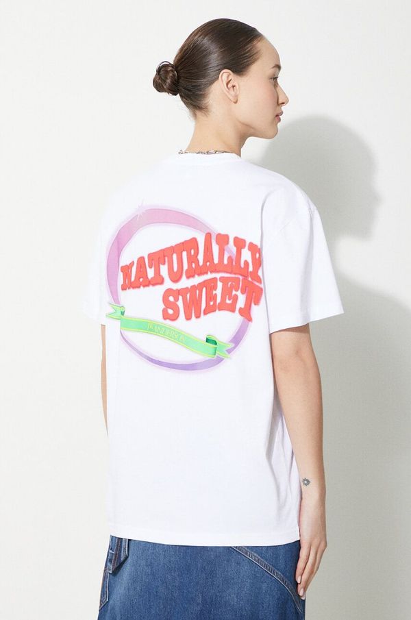 JW Anderson Pamučna majica JW Anderson Naturally Sweet Anchor T-Shirt za žene, boja: bijela, JT0220.PG0980.001