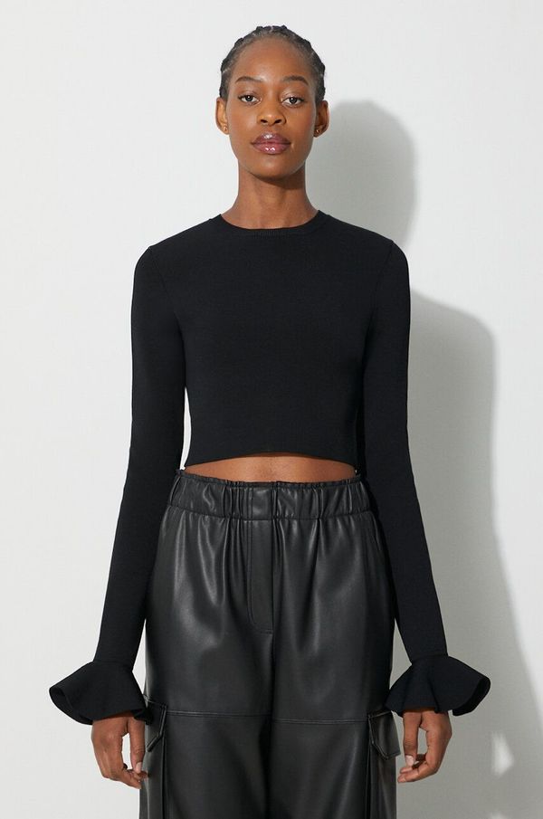JW Anderson Pulover JW Anderson za žene, boja: crna, lagani, KW0949.YN0219