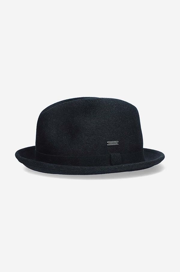 Kangol Vuneni šešir Kangol Polished Player DARK LICHEN HEATHER boja: zelena, vuneni, K4385.DARK.LICHEN-DARK.HEATH