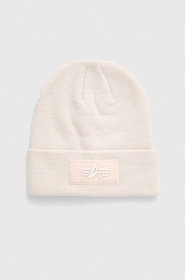 Alpha Industries Kapa Alpha Industries boja: bež, od debelog pletiva