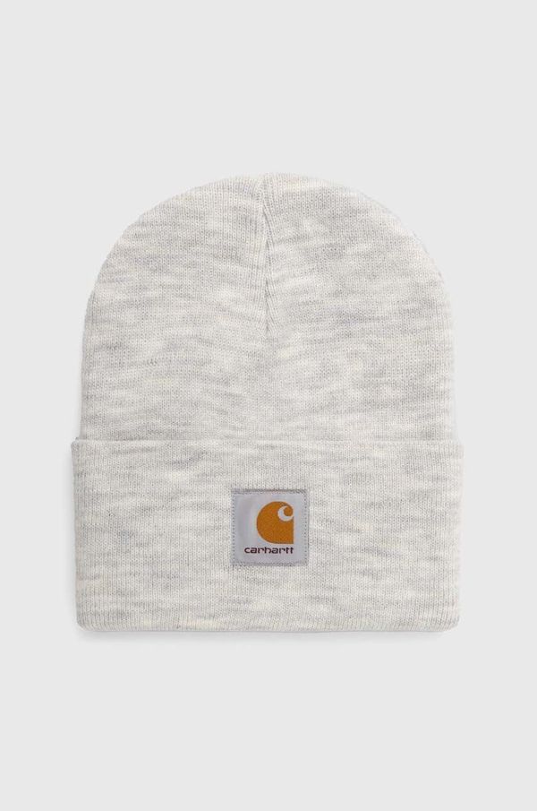 Carhartt WIP Kapa Carhartt WIP boja: siva, od debelog pletiva