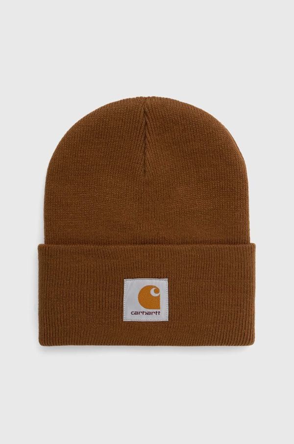 Carhartt WIP Kapa Carhartt WIP boja: smeđa, od debelog pletiva