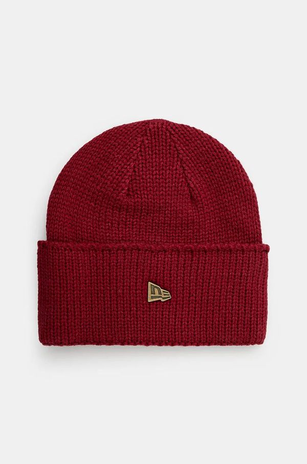 New Era Kapa s dodatkom vune New Era WIDE CUFF BEANIE boja: bordo, 60565442