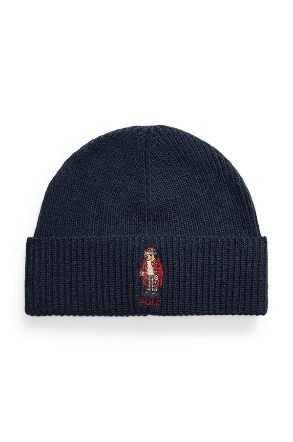 Polo Ralph Lauren Kapa s dodatkom vune Polo Ralph Lauren boja: tamno plava, od debelog pletiva, 449959381