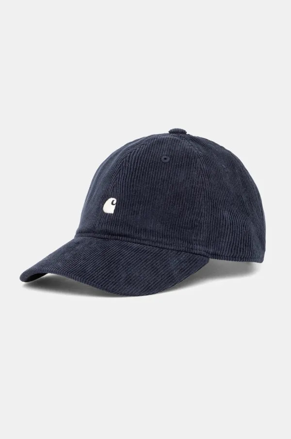Carhartt WIP Kapa sa šiltom Carhartt WIP Harlem Cap boja: tamno plava, bez uzorka, I028955.11AXX