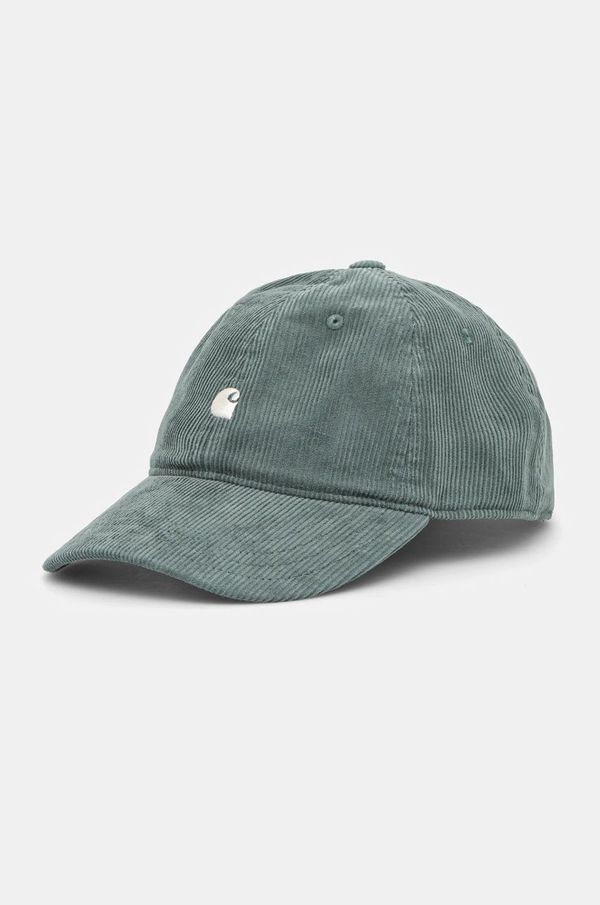 Carhartt WIP Kapa sa šiltom Carhartt WIP Harlem Cap boja: zelena, bez uzorka, I028955.2OXXX