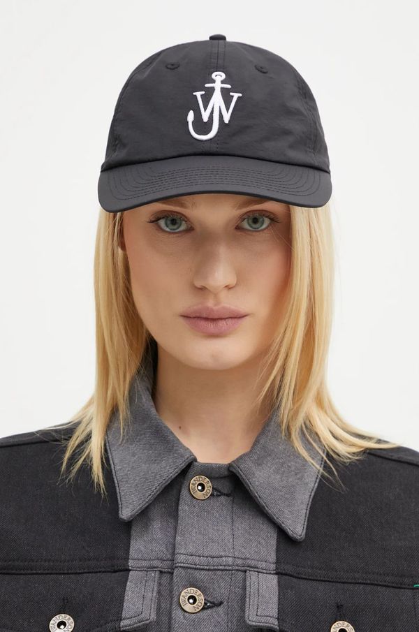 JW Anderson Kapa sa šiltom JW Anderson Baseball Cap boja: crna, s aplikacijom, AC0198.FA0214.999