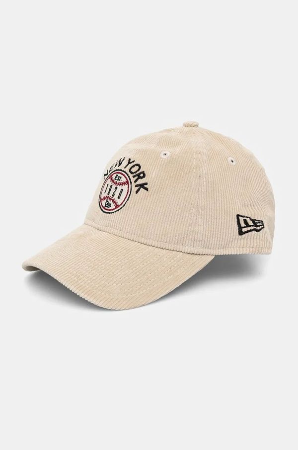 New Era Kapa sa šiltom New Era CORD 9TWENTY® boja: bež, s aplikacijom, 60565322