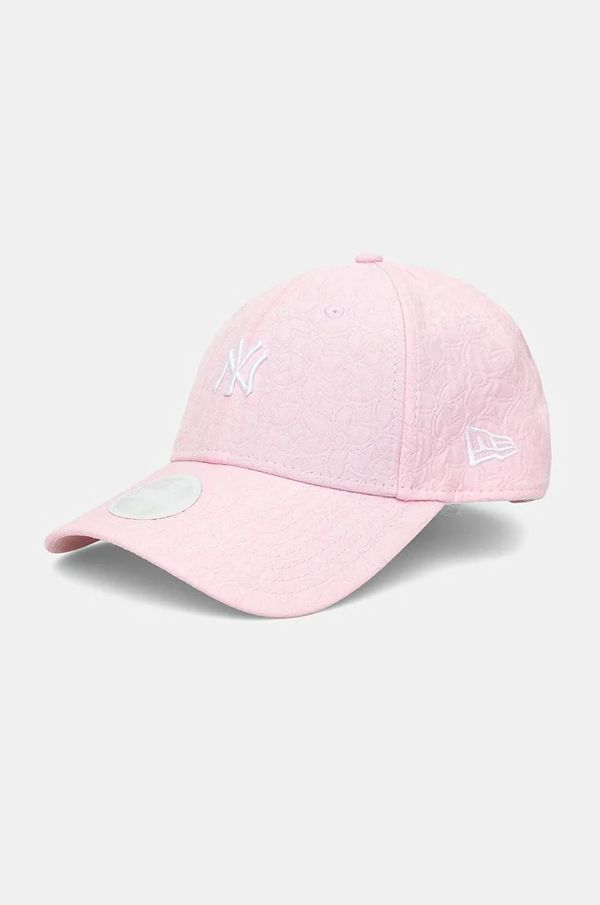 New Era Kapa sa šiltom New Era JACQUARD 9FORTY® NEW YORK YANKEES boja: ružičasta, s aplikacijom, 60565270