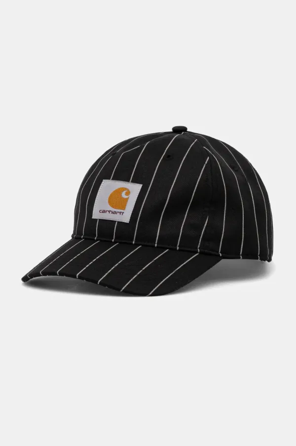 Carhartt WIP Kapa sa šiltom s dodatkom vune Carhartt WIP Seaton Cap boja: crna, s uzorkom, I034348.2MBXX