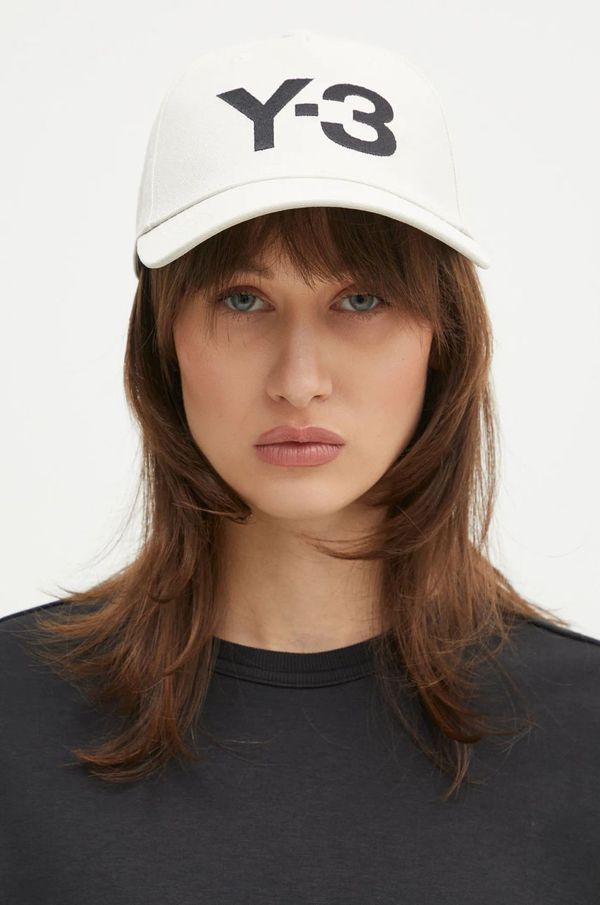 Y-3 Kapa sa šiltom Y-3 Stripes Double Brim Cap boja: bež, s aplikacijom, JP1144
