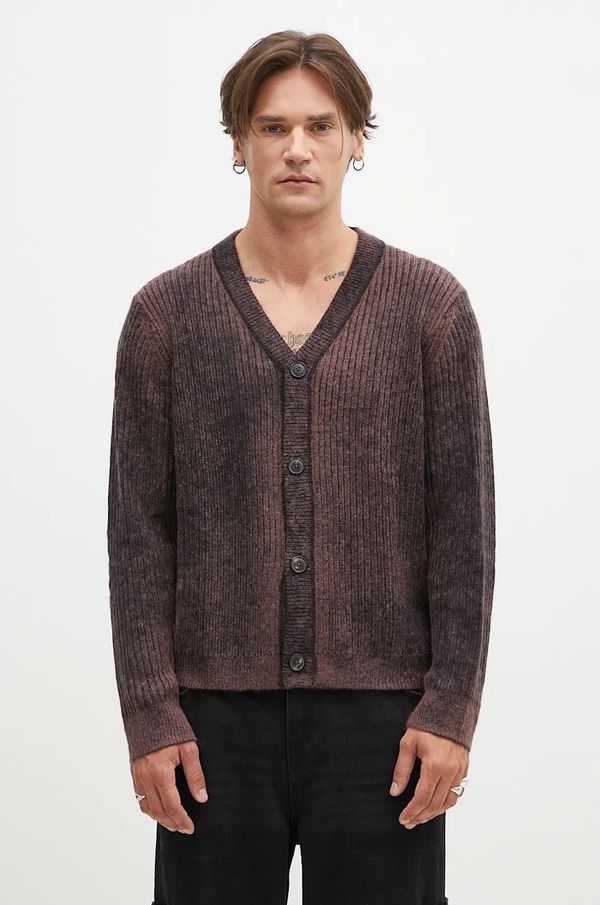 Paul Smith Kardigan s primjesom vune Paul Smith boja: smeđa, M1R-917Y-N02506