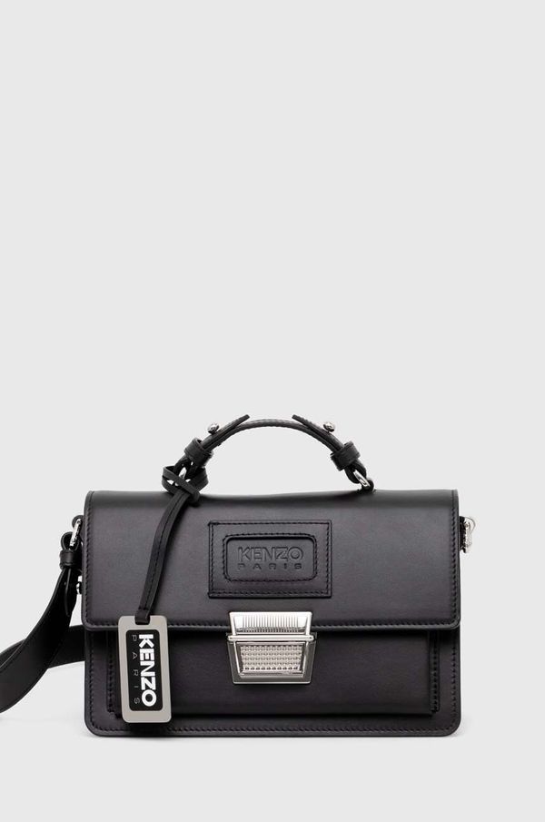 Kenzo Kožna torba Kenzo Small Crossbody Bag boja: crna, FD62SA126L02.99