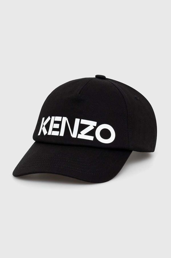 Kenzo Pamučna kapa sa šiltom Kenzo boja: crna, s tiskom, FE58AC101F31.99