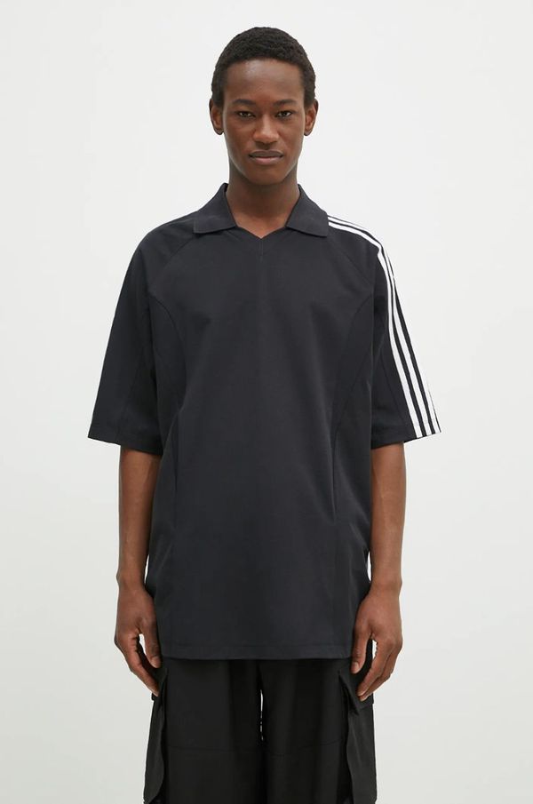Y-3 Košulja Y-3 Cutline SS Tee za muškarce, boja: crna, relaxed, s klasičnim ovratnikom, JN4877