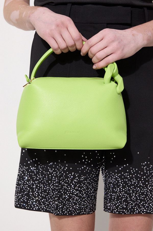 JW Anderson Kožna torba JW Anderson The Jwa Small Corner Bag boja: zelena, HB0619.LA0332.526