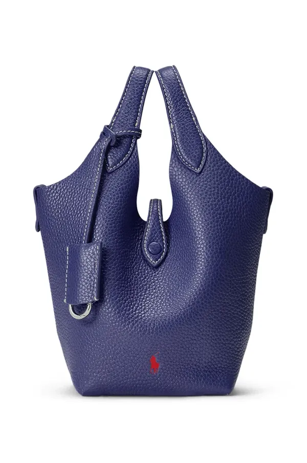 Polo Ralph Lauren Kožna torba Polo Ralph Lauren Crossbody boja: tamno plava, 428944657