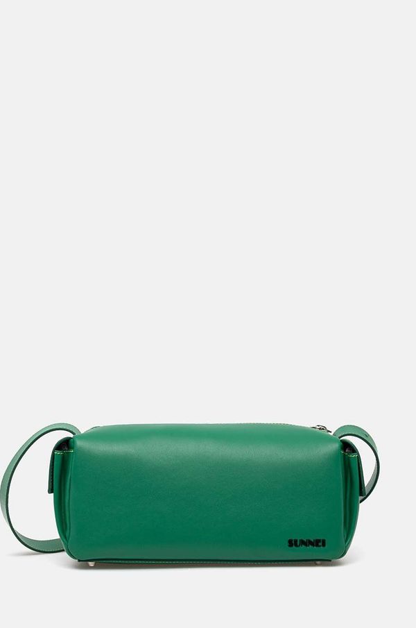 Sunnei Kožna torba Sunnei boja: zelena, MACCWBAG002