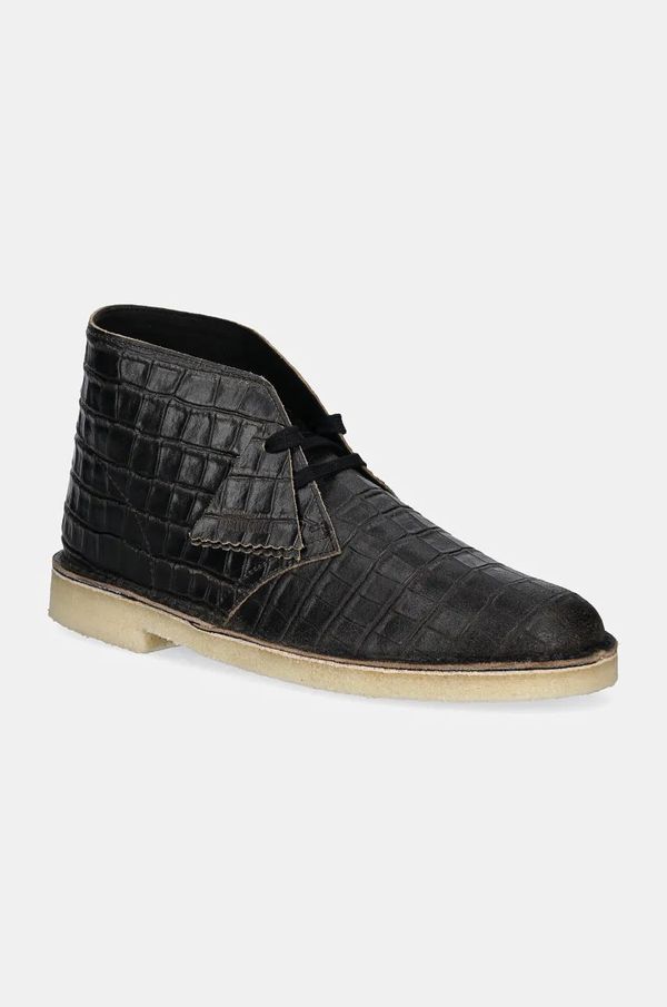 Clarks Originals Kožne cipele Clarks Originals Desert Boot za muškarce, boja: crna, 26179165