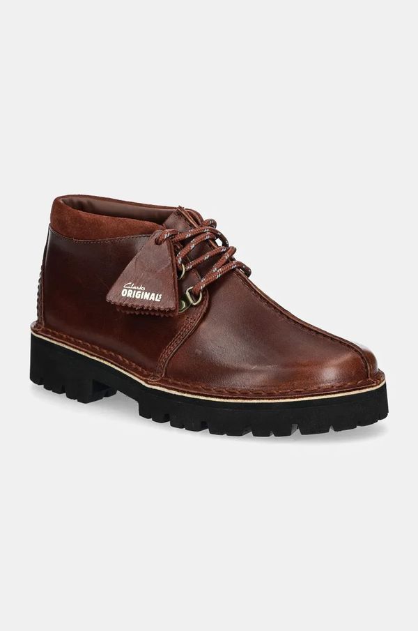Clarks Originals Kožne cipele Clarks Originals Trek Hike za muškarce, boja: smeđa, 26178195