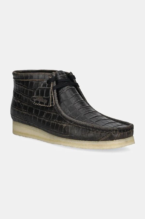 Clarks Originals Kožne cipele Clarks Originals Wallabee Boot za muškarce, boja: crna, 26179191