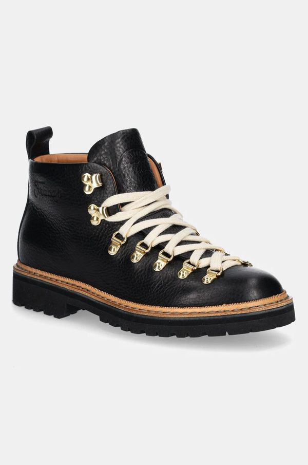 Fracap Kožne cipele Fracap Magnifico Kate boja: crna, ravni potplat, MAGNIFICO.M120.KATE.BLK